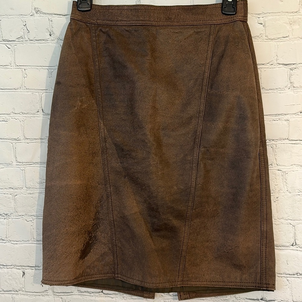 Tarazzia genuine leather skirt